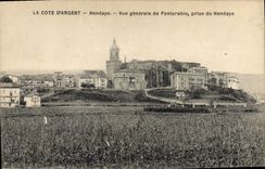 CPA Vue generale de Fontarabie prise de Hendaye