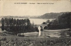 CPA Hendaye Baie et route de la plage