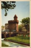 CPA Perpignan Un coin du Castillet