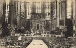 CPA Perpignan Interieur de la Cathedrale