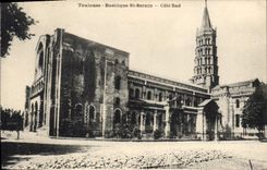 CPA Toulouse Basilique St Serain Cote Sud