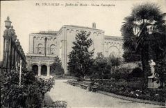 CPA Toulouse Jardin du Musee Statue Vestrepalin