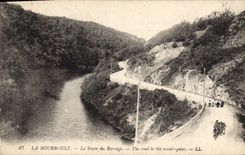 CPA La Bourboule La Route du Barrage