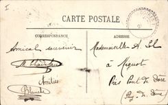 CPA La Bourboule Place du Jet d'eau et Nouvelles Galeries