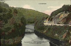 CPA La Bourboule La route du Barrage