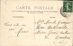 CPA La Bourboule La route du Barrage