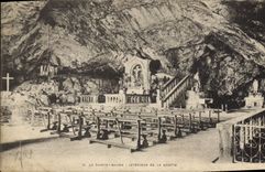 CPA La Sainte Baume Interieur de la Grotte