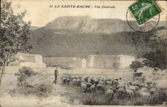 CPA La Sainte Baume Vue generale Moutons 