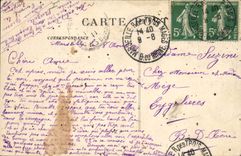 CPA La Sainte Baume Interieur de la Grotte