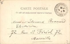 CPA La Sainte Baume Sous bois Cachet Marseille R des Trois Mages