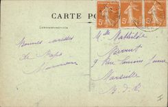 CPA Foret de La Sainte Baume Descente de la Grotte par le Canape