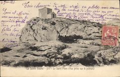 CPA La Sainte Baume Le Saint Pilon (vue prise sur le plateau)