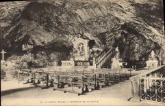 CPA La Sainte Baume Interieur de la Grotte