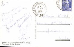 CPA La Sainte Baume Terrasse de la Grotte