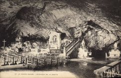 CPA La Sainte Baume Interieur de la Grotte