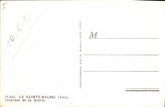CPA La Sainte Baume Interieur de la Grotte