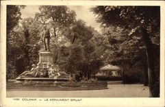 CPA Colmar Le Monument Bruat
