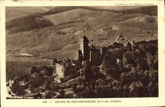 CPA Chateau du Haut Koenigsbourg vu a vol d'oiseau