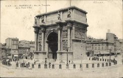 CPA Marseille Arc de Triomphe de la Porte d'Aix 