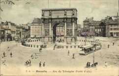 CPA Marseille Arc de Triomphe Porte d'Aix 