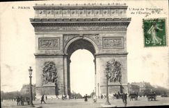 CPA Paris L'Arc de Triomphe de l'Etoile 