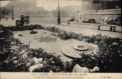 CPA Paris Arc de Triomphe de l'Etoile Tombe du a Soldat Incounu et Flamme du Souvenir 