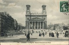 CPA Paris L'Eglise Saint Vincent de Paul 