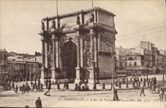 CPA Marseille L'Arc de Triomphe Place d'Aix 