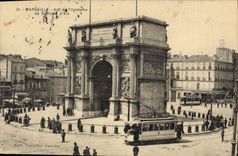 CPA Marseille Arc de Triomphe de La Porte d'Aix