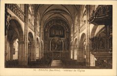CPA Andlau Bas Rhin Interieur de l'Eglise 