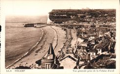 CPA Fecamp Vue Generale Prise de la Falaise d'aval 