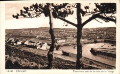 CPA Fecamp Panorama Pris de la Cote de la Vierge 
