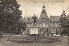 CPA Le Havre Jardin de l'Hotel de Ville 