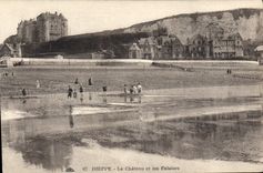 CPA Dieppe Le Chateau et les Falaises 