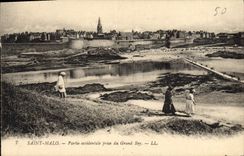 CPA Saint Malo Partie Occidentale Prise du Grand Bey 