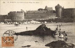 CPA St Malo Le Chateau et la Plage des Bains 