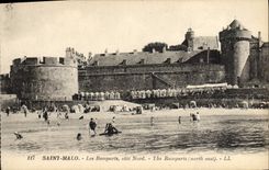 CPA Saint Malo Les Remparts Cote Nord The Ramparts North East 