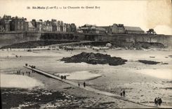 CPA Saint Malo L et V La Chaussee du Grand Bey 