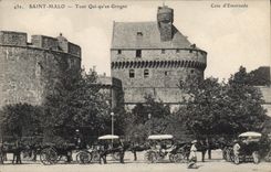 CPA Saint Malo Tour Qui qu'en Grogne 