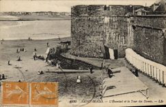 CPA Saint Malo L'Eventail et la Tour des Dames 