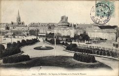 CPA St Malo Le Square le Chateau et la Porte St Vincent 