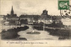 CPA Saint Malo Le Jardin du Casino et le Chateau 