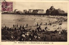 CPA Saint Malo La Grande Plage et le Casino 