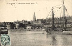 CPA Saint Malo Vue Generale Bassin et Douane AG 