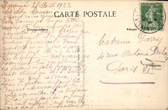 CPA Cote d'Emeraude Saint Malo La Grande Plage le Casino et le Port Vue Generale Prise de la Cathedr