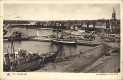 CPA St Malo Les Bassins et la Ville 