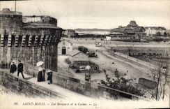 CPA Saint Malo Les Remparts et le Casino 