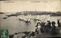 CPA Cote d'Emeraude Saint Malo Vue Generale 