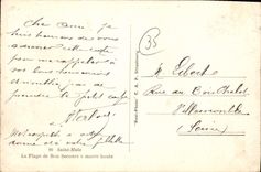 CPA Saint Malo La Plage Bon Secours a Maree Haute 