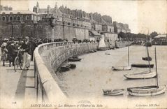 CPA Saint Malo Les Remparts l'Entree du Mole 